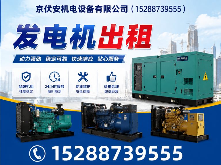 海西发电机租赁展示图