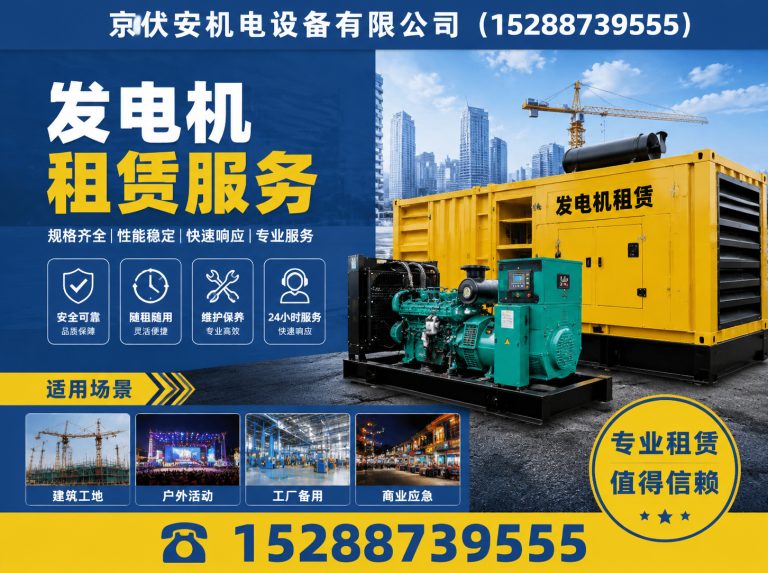 海西应急发电机出租展示图